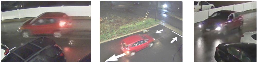 Surveillance camera photos of suspect vehicle