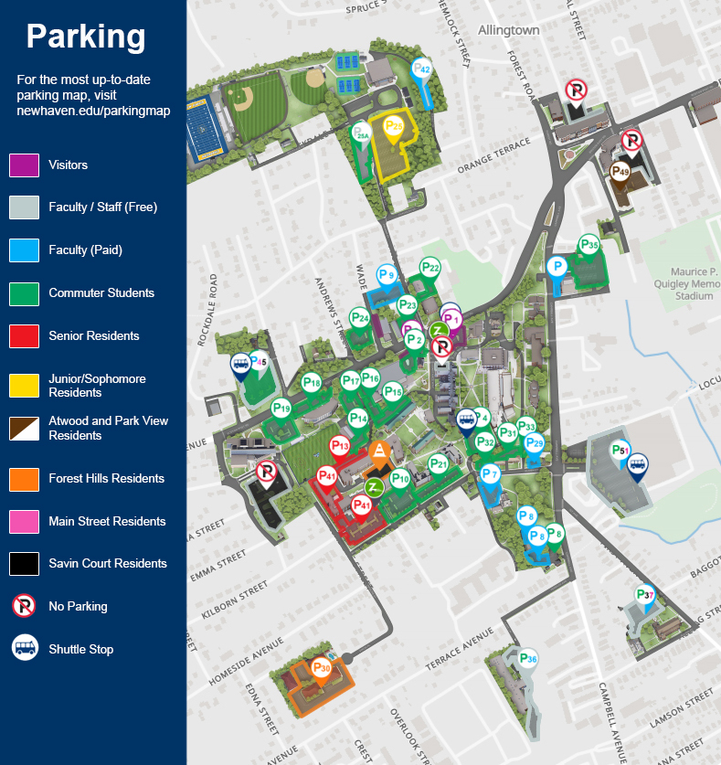 University Of New Haven Campus Map