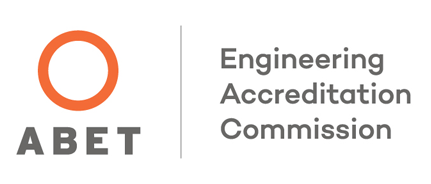 An image of the Engineering Accreditation Commission (ABET) logo, which accredits the bachelor's degree in Mechanical Engineering offered by the Tagliatela College of Engineering.