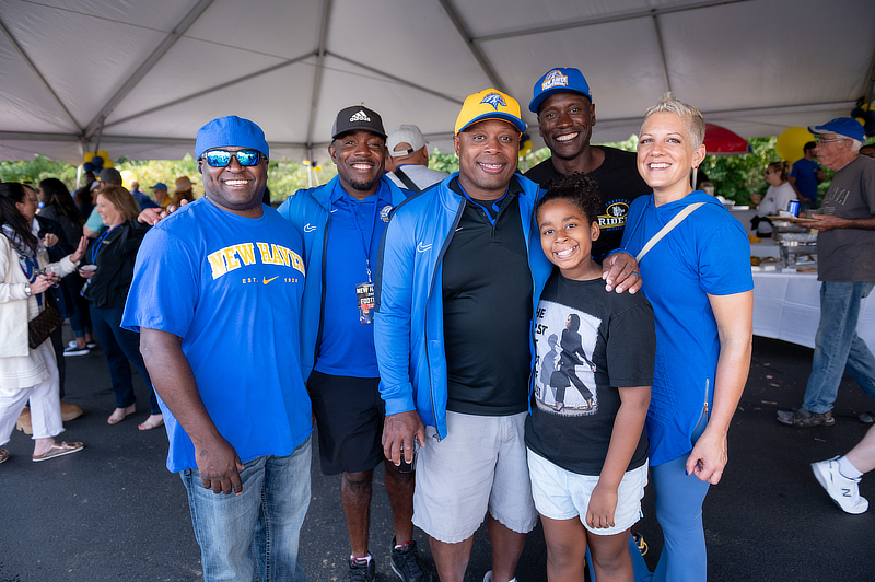 Alumni tailgating during Homecoming 2024