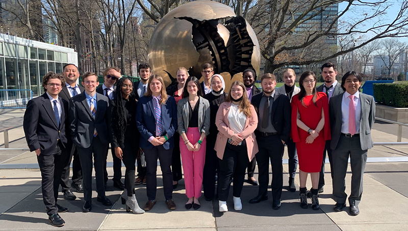 University of New Haven students recently attended a National Model United Nations conference in New York City.