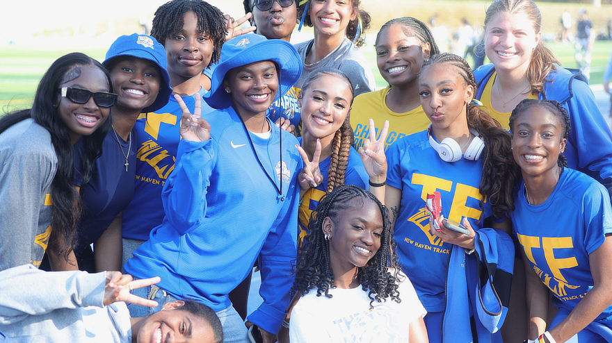 University of New Haven's DI Track and Field team.