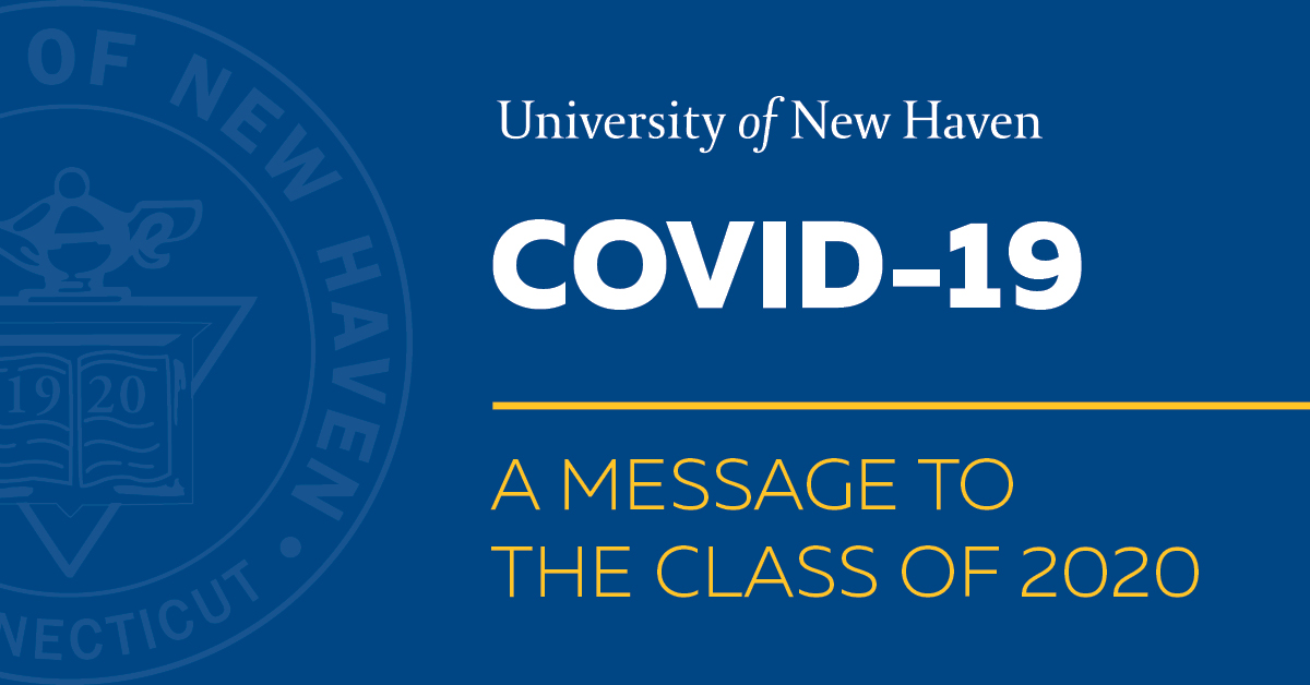 Covid-19 message to class of 2020.