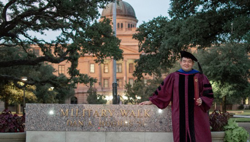 Bo Yu, Ph.D., at Texas A&M University.