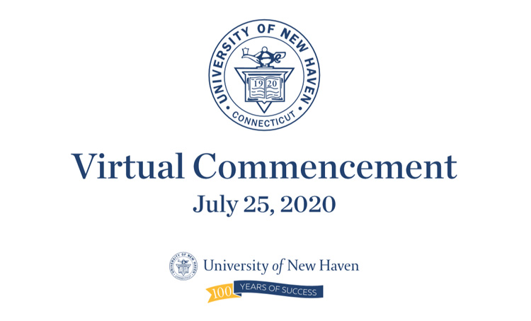 Image of the cover of the virtual commencement program