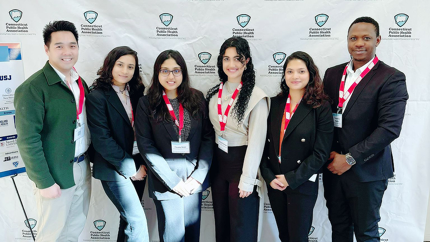 MPH students and faculty mentor Dr. Alvin Tran