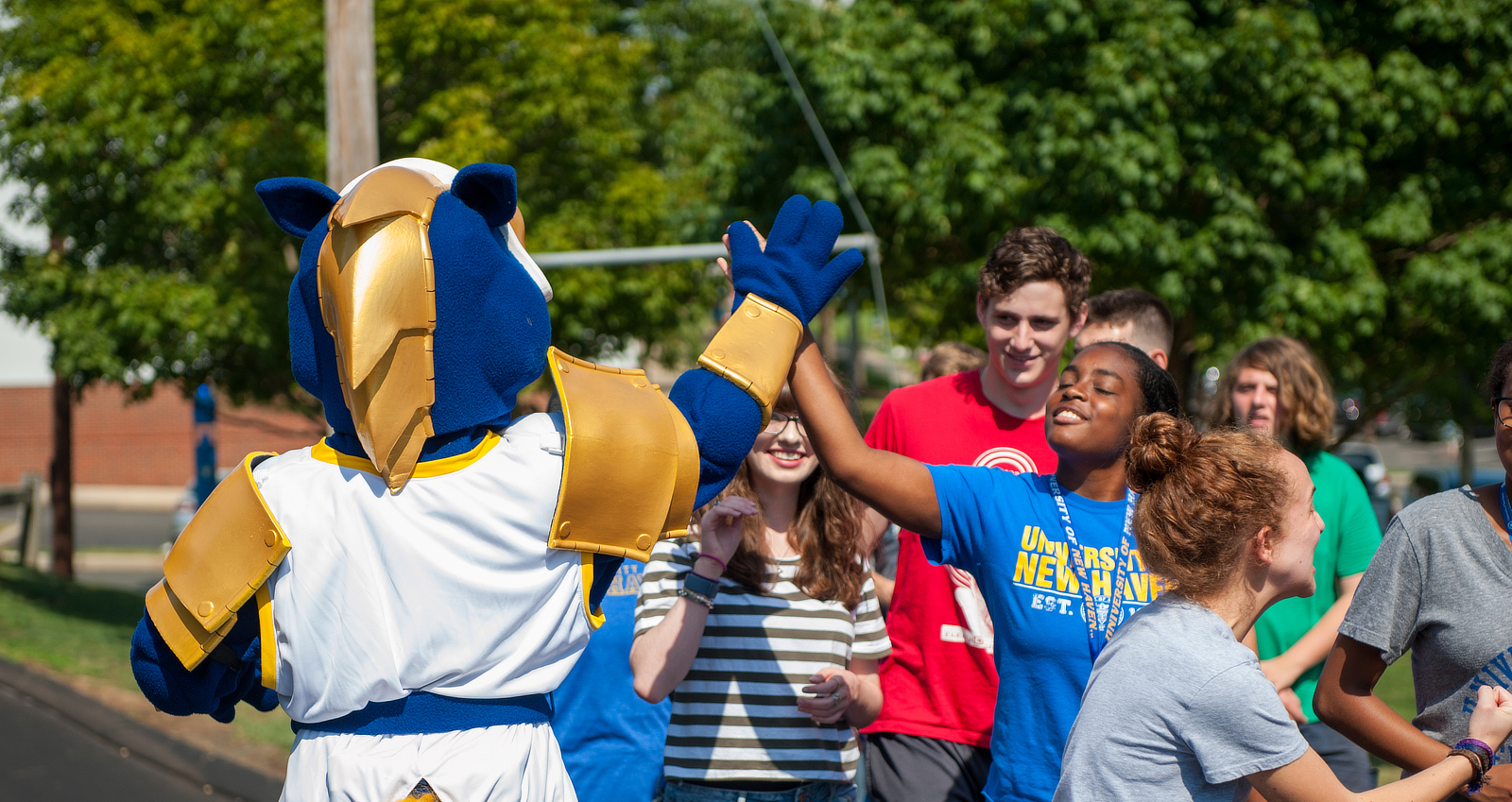 Students during orientation