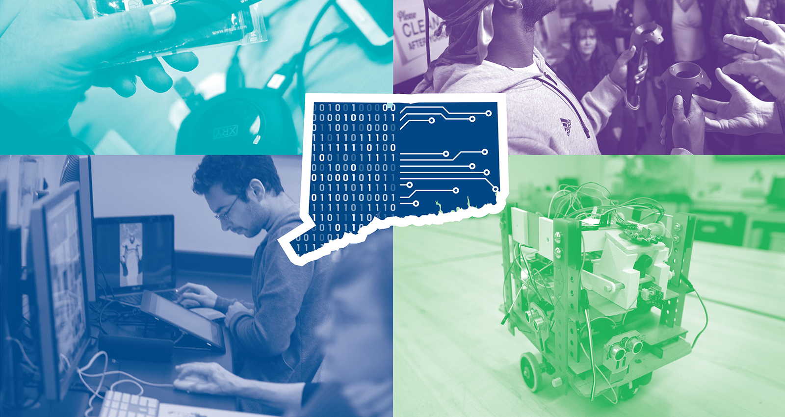 CT state graphic with circuitry