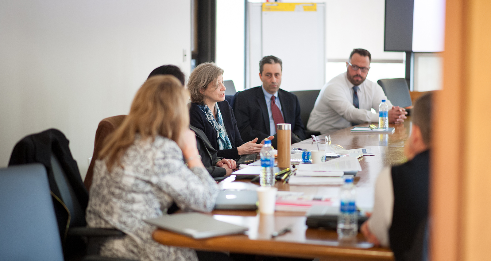 People at conference table