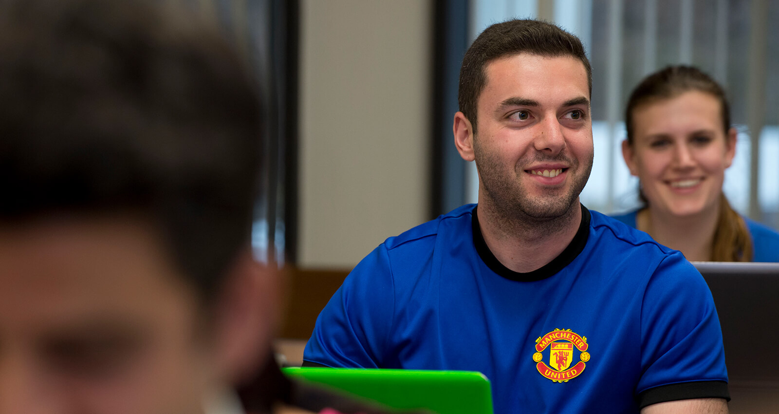 Student in classroom