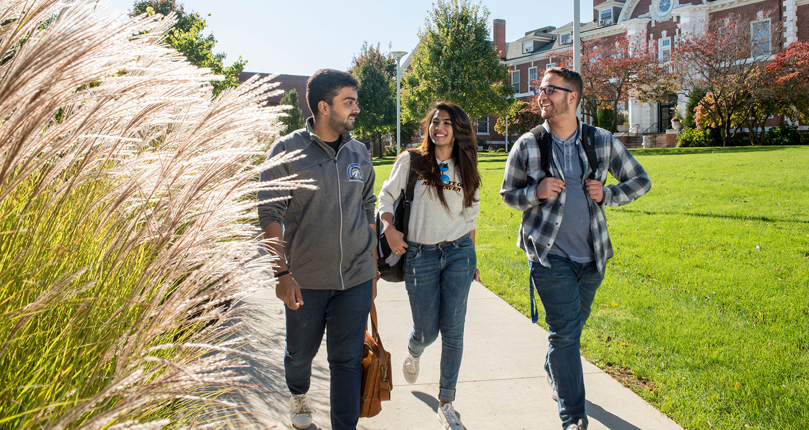 Students on campus