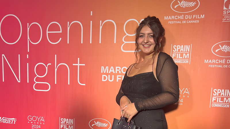 Jess Finn ’24 interned at the Cannes Film Festival.