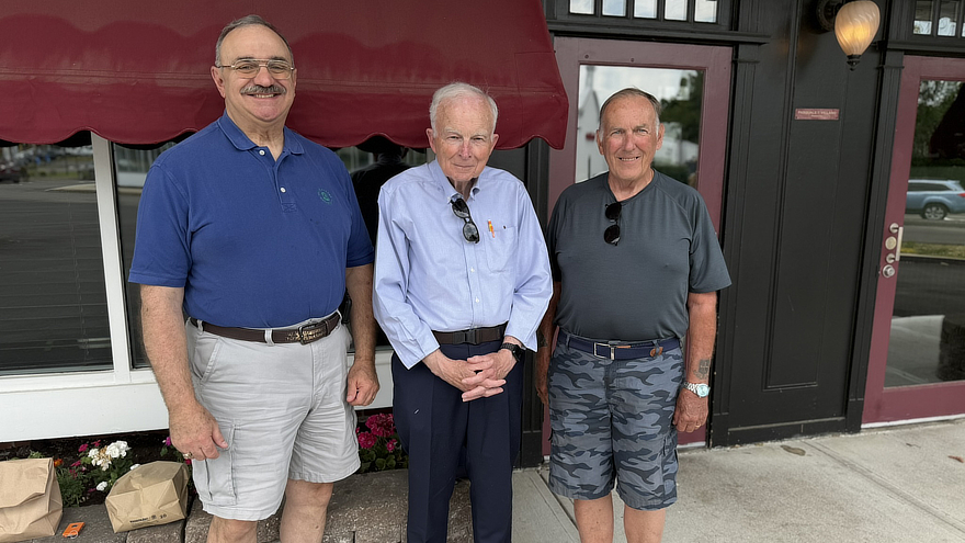 Michael Bounasora, Prof. Marty O'Connor, and Leonard Adams