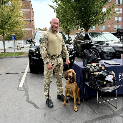 Police officer with K9 officer