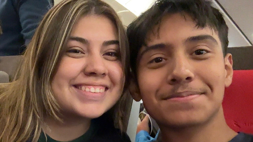 Siblings Nicole Hernandez '27 and Santiago Hernandez ’30