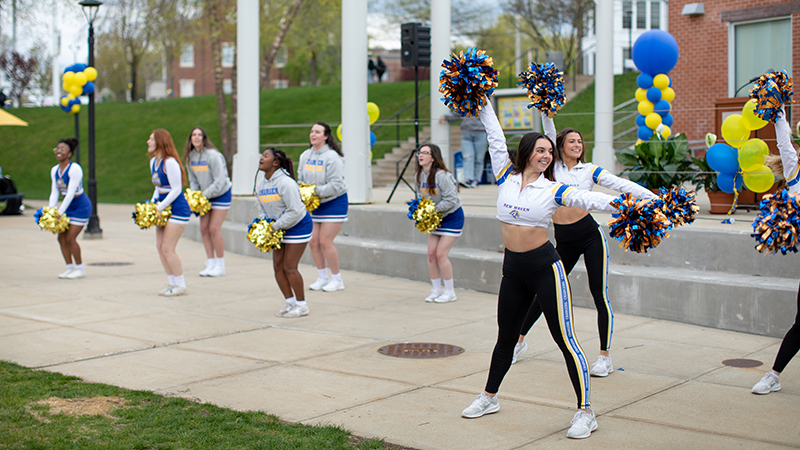 A performance by members of the University’s dance and cheer teams.
