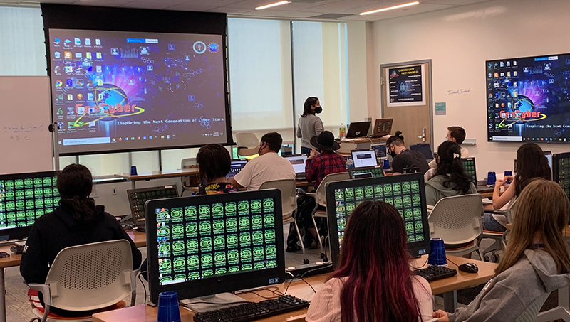 Students in the classroom during the GenCyber Agent Academy