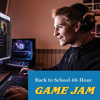 The University’s inaugural Game Jam featured a “Back to School” theme.