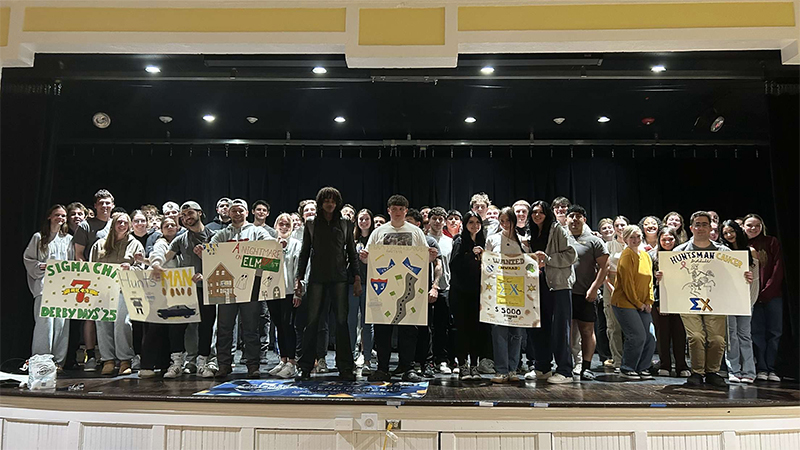 Sigma Chi brothers hosted Derby Days 2025 to raise funds for the Huntsman Cancer Institute.